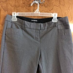 Express Gray and white dress pants